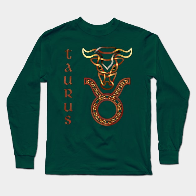 Taurus Long Sleeve T-Shirt by KnotYourWorld4